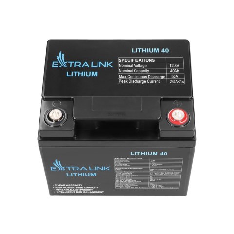EXTRALINK AKUMULATOR LIFEPO4 12.8V 40AH EXTRALINK AKUMULATOR LIFEPO4 12.8V 40AH