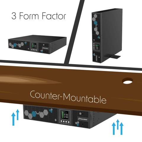 PowerWalker VI 1000 RLP Technologia line-interactive 1 kVA 900 W 8 x gniazdo sieciowe PowerWalker VI 1000 RLP Technologia line-interactive 1 kVA 900 W 8 x gniazdo sieciowe