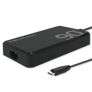 Qoltec Ładowarka sieciowa 90W GaN Super Fast SLIM | PD | 5-20V | 4.5A | USB-C 3.1 | Laptop | MacBook | Smartfon |