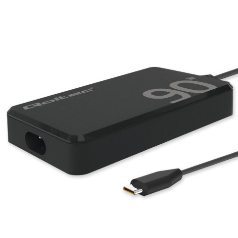 Qoltec Ładowarka sieciowa 90W GaN Super Fast SLIM | PD | 5-20V | 4.5A | USB-C 3.1 | Laptop | MacBook | Smartfon |