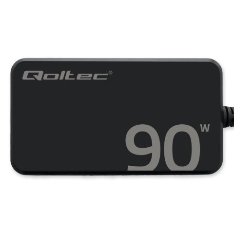 Qoltec Ładowarka sieciowa 90W GaN Super Fast SLIM | PD | 5-20V | 4.5A | USB-C 3.1 | Laptop | MacBook | Smartfon |