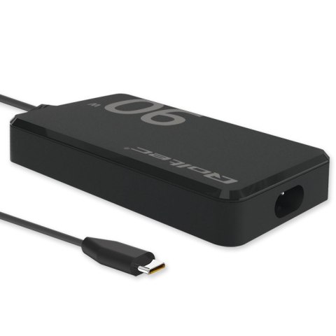 Qoltec Ładowarka sieciowa 90W GaN Super Fast SLIM | PD | 5-20V | 4.5A | USB-C 3.1 | Laptop | MacBook | Smartfon |