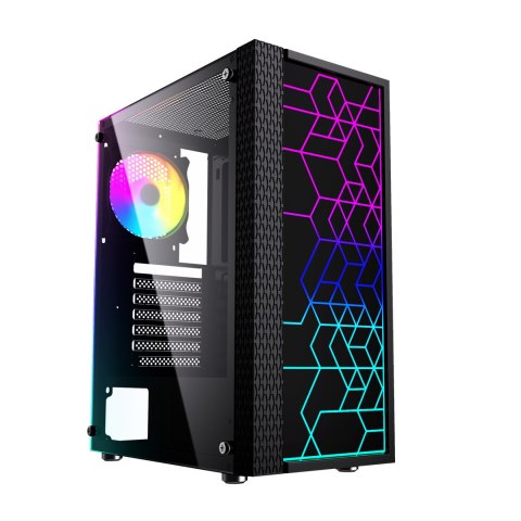 GEMBIRD OBUDOWA FORNAX 2500 MIDI-TOWER (1X USB 3.0, 2X USB 2.0, HD AUDIO, SZKLANY PANEL BOCZNY) CZARNA GEMBIRD OBUDOWA FORNAX 2500 MIDI-TOWER (1X USB 3.0, 2X USB 2.0, HD AUDIO, SZKLANY PANEL BOCZNY) CZARNA