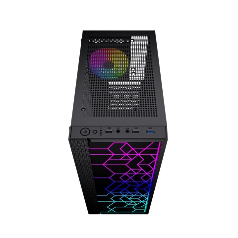 GEMBIRD OBUDOWA FORNAX 2500 MIDI-TOWER (1X USB 3.0, 2X USB 2.0, HD AUDIO, SZKLANY PANEL BOCZNY) CZARNA GEMBIRD OBUDOWA FORNAX 2500 MIDI-TOWER (1X USB 3.0, 2X USB 2.0, HD AUDIO, SZKLANY PANEL BOCZNY) CZARNA