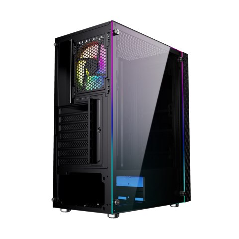 GEMBIRD OBUDOWA FORNAX 2500 MIDI-TOWER (1X USB 3.0, 2X USB 2.0, HD AUDIO, SZKLANY PANEL BOCZNY) CZARNA GEMBIRD OBUDOWA FORNAX 2500 MIDI-TOWER (1X USB 3.0, 2X USB 2.0, HD AUDIO, SZKLANY PANEL BOCZNY) CZARNA