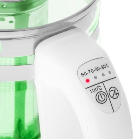 Czajnik szklany 1,5 L z zaparzaczem oraz regulacją temp. Czajnik szklany 1,5 L z zaparzaczem oraz regulacją temp.