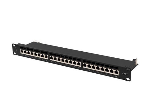 LANBERG PATCH PANEL 19" 24 PORT 1U KAT.7 FTP CZARNY PPS7-1024-B LANBERG PATCH PANEL 19" 24 PORT 1U KAT.7 FTP CZARNY PPS7-1024-B