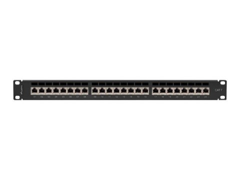 LANBERG PATCH PANEL 19" 24 PORT 1U KAT.7 FTP CZARNY PPS7-1024-B LANBERG PATCH PANEL 19" 24 PORT 1U KAT.7 FTP CZARNY PPS7-1024-B