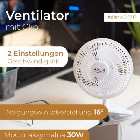Wentylator 15 cm z klipsem + podstawa