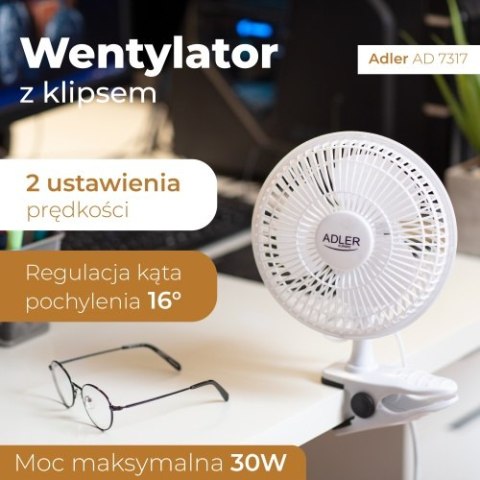 Wentylator 15 cm z klipsem + podstawa
