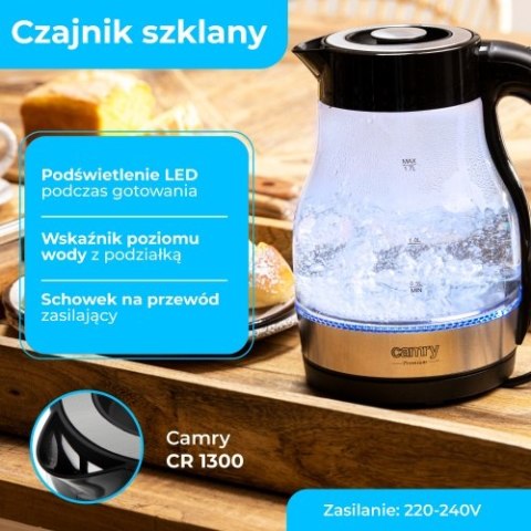 Czajnik szklany 1,7 L