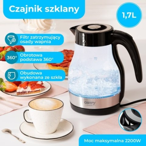 Czajnik szklany 1,7 L