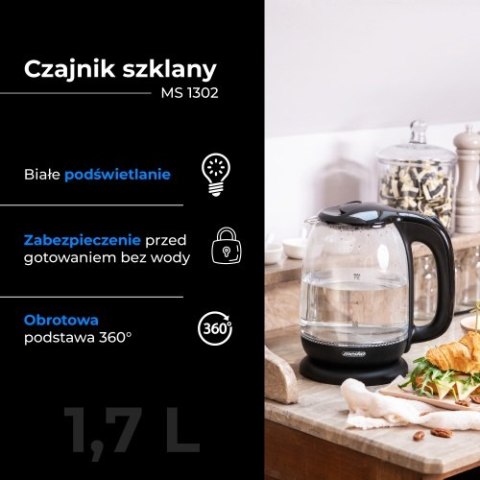 Czajnik szklany 1,7 L