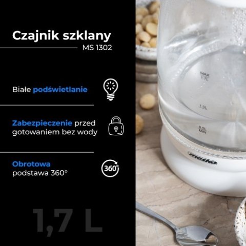 Czajnik szklany 1,7 L Czajnik szklany 1,7 L