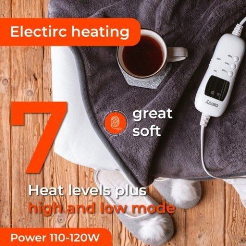 Elektryczny koc nakładany z czasomierzem (1) super miękki Elektryczny koc nakładany z czasomierzem (1) super miękki
