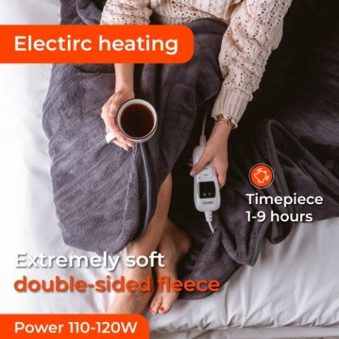 Elektryczny koc nakładany z czasomierzem (1) super miękki Elektryczny koc nakładany z czasomierzem (1) super miękki