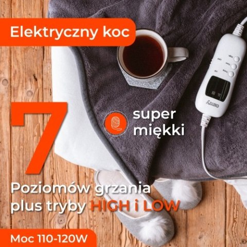 Elektryczny koc nakładany z czasomierzem (1) super miękki Elektryczny koc nakładany z czasomierzem (1) super miękki
