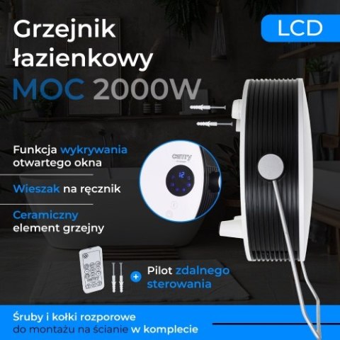 Grzejnik łazienkowy z LCD