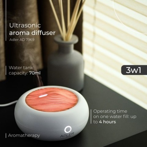 Ultradźwiękowy dyfuzor zapachowy USB 3w1