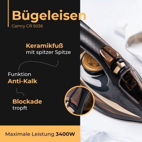 Żelazko parowe 3400W Żelazko parowe 3400W