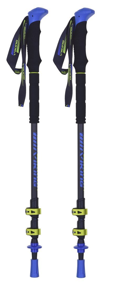 Kije Viking Carbo Lite Trekking czarno/limonkowe