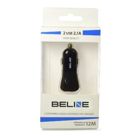 Ładowarka BELINE 2x USB 2.0 Czarny Beline0006 Ładowarka BELINE 2x USB 2.0 Czarny Beline0006