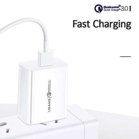 Ładowarka sieciowa USAMS USA000445(1x USB 3.03000mA12V) Ładowarka sieciowa USAMS USA000445(1x USB 3.03000mA12V)
