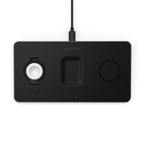 Satechi Trio Wireless Charging Pad - magnetyczna ładowarka bezprzewodowa do trzech urządzeń (AppleWatch 2,5W, AirPods 5W, Qi 7,5 Satechi Trio Wireless Charging Pad - magnetyczna ładowarka bezprzewodowa do trzech urządzeń (AppleWatch 2,5W, AirPods 5W, Qi 7,5