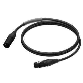 PROCAB KABEL MĘSKI ZŁĄCZE XLR - ŻEŃSKIE ZŁĄCZE XLR, ULTRAFLEX™, 0,5 M