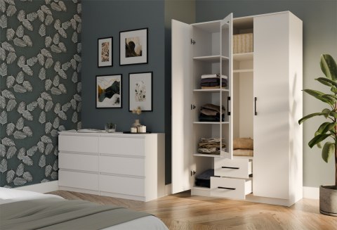 SZAFA ROMANA 120X205 BIAŁA Z LUSTREM SZAFA ROMANA 120X205 BIAŁA Z LUSTREM