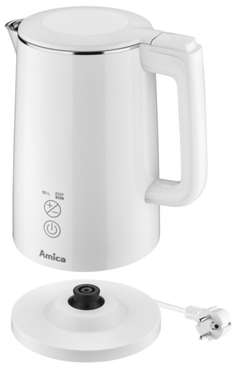 Czajnik AMICA KF 6011 1194141 (1.5L /2200W /Biały ) Czajnik AMICA KF 6011 1194141 (1.5L /2200W /Biały )