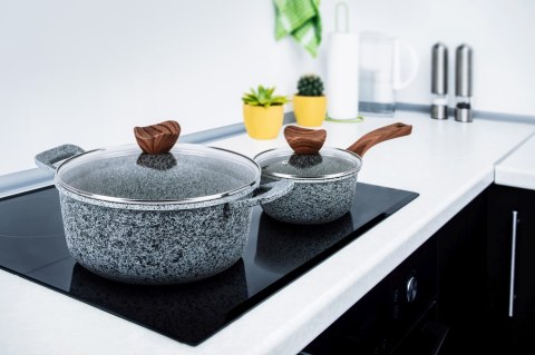 PROMIS ZESTAW GARNKÓW GRANITE, RONDEL 16 CM,GARNKI