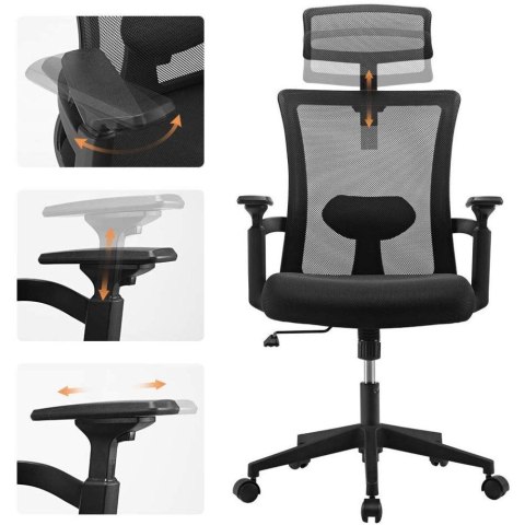 Techly ICA-CT MC016 krzesło obrotowe Obite siedzisko Oparcie siatkowe