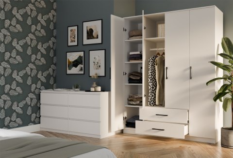 SZAFA ROMANA 160X205 BIAŁA BEZ LUSTRA SZAFA ROMANA 160X205 BIAŁA BEZ LUSTRA