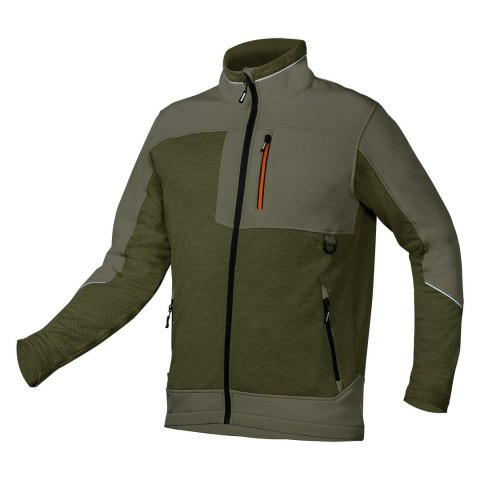 Bluza softshell OUTDOOR, zielona, rozmiar L Bluza softshell OUTDOOR, zielona, rozmiar L