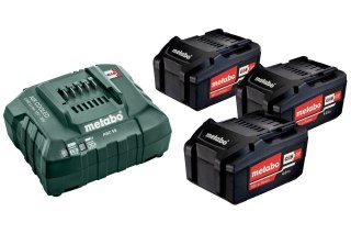 Metabo. Zestaw akumulatorów 3x4.0Ah z ładowarką ASC 55