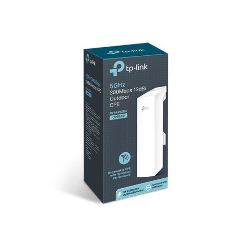 TP-Link CPE510 punkt dostępowy WLAN 300 Mbit/s Biały Obsługa PoE TP-Link CPE510 punkt dostępowy WLAN 300 Mbit/s Biały Obsługa PoE