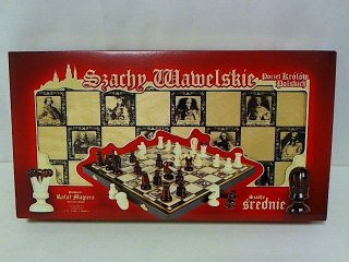Szachy Wawel drewniane średnie 44cm