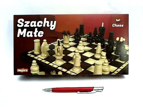 Szachy drewniane małe 28cm