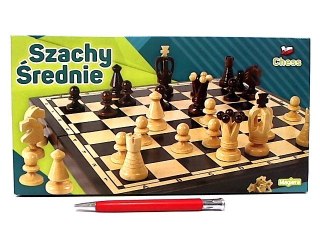 Szachy średnie 31cm. MAGIERA