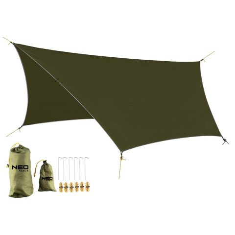 Tarp wodoodporny 360 x 290 cm 210T PU3000 Tarp wodoodporny 360 x 290 cm 210T PU3000