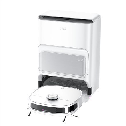 Midea | Odkurzacz robota | Wersja 12 | Na mokro i na sucho | 5200 mAh | Pojemność na kurz 3 L | 5000 Pa | Biały Midea | Odkurzacz robota | Wersja 12 | Na mokro i na sucho | 5200 mAh | Pojemność na kurz 3 L | 5000 Pa | Biały