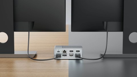 HYPER HDG212B stacja dokująca Dokujący USB 3.2 Gen 2 (3.1 Gen 2) Type-C Srebrny HYPER HDG212B stacja dokująca Dokujący USB 3.2 Gen 2 (3.1 Gen 2) Type-C Srebrny