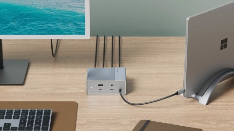 HYPER HDG212B stacja dokująca Dokujący USB 3.2 Gen 2 (3.1 Gen 2) Type-C Srebrny HYPER HDG212B stacja dokująca Dokujący USB 3.2 Gen 2 (3.1 Gen 2) Type-C Srebrny