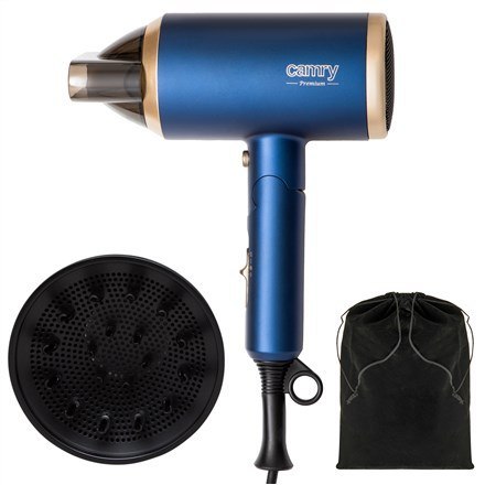 Kamera | Suszarka do włosów | CR 2268 | 1800 W | Liczba ustawień temperatury 2 | Funkcja jonowa | Dysza dyfuzora | Niebieski/Zło Kamera | Suszarka do włosów | CR 2268 | 1800 W | Liczba ustawień temperatury 2 | Funkcja jonowa | Dysza dyfuzora | Niebieski/Zło