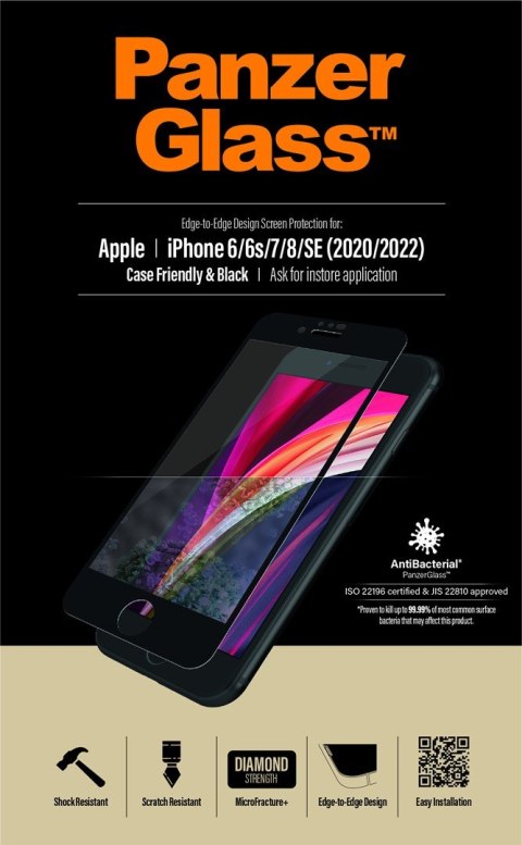 PanzerGlass 2679 ochraniacz na ekran / tył telefonu Przezroczysta ochrona ekranu Apple 1 szt. PanzerGlass 2679 ochraniacz na ekran / tył telefonu Przezroczysta ochrona ekranu Apple 1 szt.