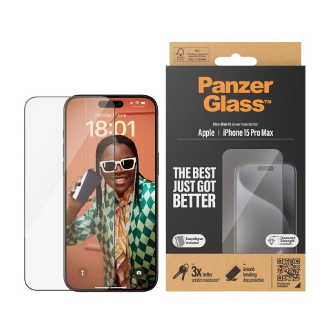 PanzerGlass Ultra Wide Fit Przezroczysta ochrona ekranu Apple 1 szt. PanzerGlass Ultra Wide Fit Przezroczysta ochrona ekranu Apple 1 szt.