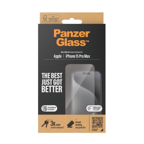 PanzerGlass Ultra Wide Fit Przezroczysta ochrona ekranu Apple 1 szt. PanzerGlass Ultra Wide Fit Przezroczysta ochrona ekranu Apple 1 szt.