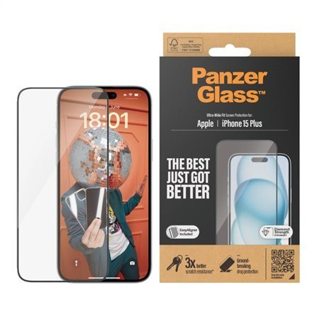 PanzerGlass Ultra Wide Fit Przezroczysta ochrona ekranu Apple 1 szt. PanzerGlass Ultra Wide Fit Przezroczysta ochrona ekranu Apple 1 szt.