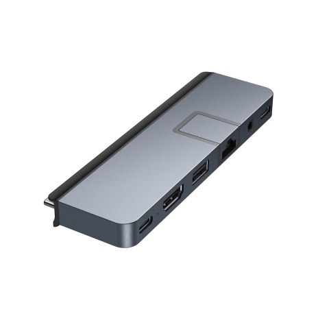 HYPER DUO PRO 7-in-2 USB-C Hub USB Type-C 104 Mbit/s Szary HYPER DUO PRO 7-in-2 USB-C Hub USB Type-C 104 Mbit/s Szary